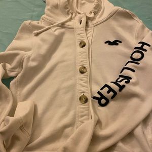 Button up hooded jacket